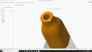 how to make3d bottle using creo 3.0