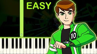 BEN 10 ALIEN FORCE - EASY Piano Tutorial
