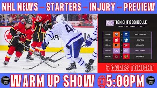 THE WARM-UP SHOW: NHL NEWS - FANTASY - PREDICTIONS - ODDS