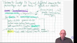 Modeling and Simulation in Python - Chapter 12 - Seeing how changing a parameter affects a metric