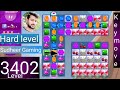 Candy crush saga level 3402 । No boosters । Hard level । Candy crush 3402 help। Sudheer Gaming