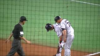 先発石川（2013育成1位）　1回表　　松井タイムリー　石岡