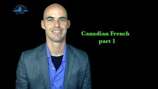 French lesson on Canadian French part 1