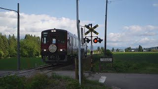 秋田内陸線　大石沢踏切