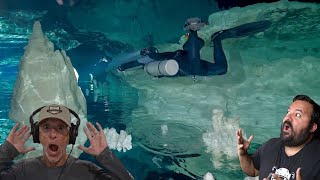 Divers React to trippy cave diving video
