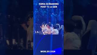 Keria EXPLODES after T1 vs GenG Ending #worlds2024 #lolesports