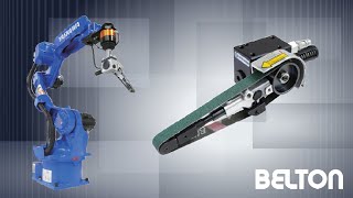 [NITTO KOHKI] BELTON B-20CL-01 with floating mechanism : Pneumatic Belt Sander for Robots