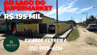 Vendo casa Unamar,1.400 mts da praia,ao lado supermarket,R$ 195 mil