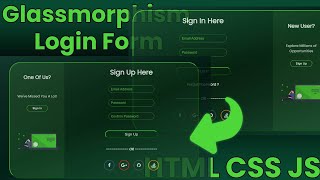 Glassmorphism Login Form | HTML CSS Javascript | AB Coder
