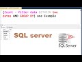 How to use group by and filter data between two dates in SQL Server in just a few minutes