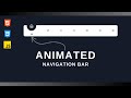 Responsive Animated Navbar Tutorial | HTML, CSS, JavaScript | Navigation Bar with Active Indicator
