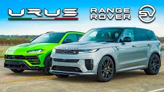 New Range Rover SV v Lambo: DRAG RACE