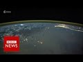 Space timelapse shows lightning storms - BBC News