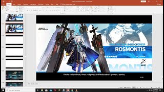 [Arknights] Chapter 8 - Roaring Flare PV but it's a Powerpoint Slideshow