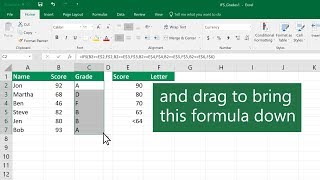 How to use the IFS function in Microsoft Excel
