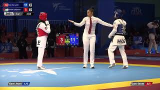 104 Round of 16 W  49kg HKG SIU WAI LAM PLE MAIAR QABAHA