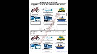 Les moyens de transport 💙