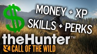 theHunter: Call of the Wild - HOW TO GET MONEY | XP | PERKS | SKILLS USING CHEAT ENGINE