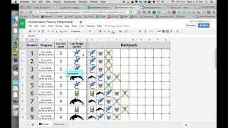 Multiplication Fluency Badges Google Form, Sheet, and Google Apps Script