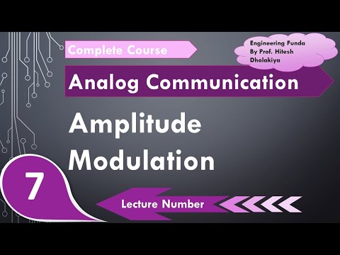 What is the principle of amplitude modulation?