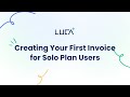 Creating Your First Invoice for Solo Plan Users