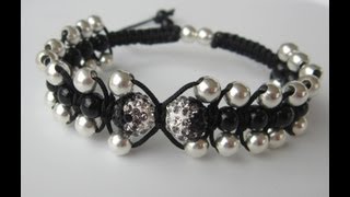 Shamballa Bracelet.Шамбала Браслет . How to make. Шамбала своими руками.