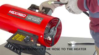 Hexago Forced Air Propane Heater Installation Guide