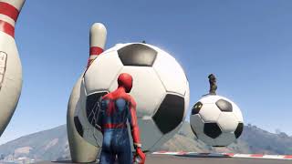 GTA 5 Crazy Ragdolls Red Spiderman VS Gorilla (GTA 5 Euphoria Physics Funny Moments & Fails)