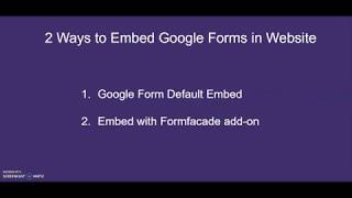 Embed Google Forms in your website | without iframe | without Google branding