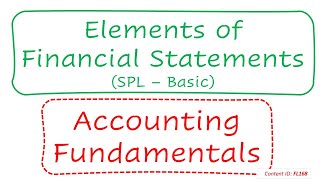 Elements of Financial Statements (SPL – Basic) | Accounting Fundamentals (FL168)