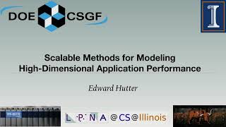 DOE CSGF 2022: Scalable Methods for Modeling High-Dimensional Application Performance