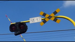 【踏切】JR外房線　オーバーハングで変な音の踏切 (Railroad crossing in Japan)