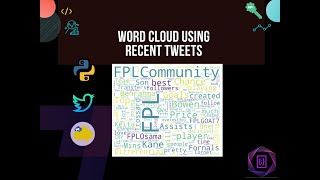 WordCloud | Python | Create a wordcloud from recent tweets for a keyword using python in easy steps