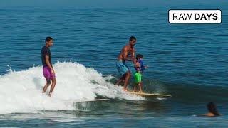 RAW DAYS | La Saladita, Mexico | Grant Noble, Augusto Olinto and locals longboard session