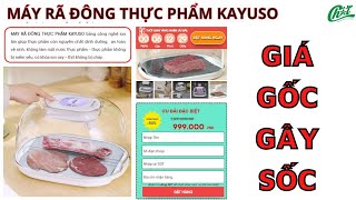 SỐC Với Giá Gốc Máy Rã Đông Thực Phẩm KAYUSO|Chất Review