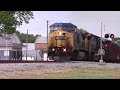 rare rusty csx cw40 8 7767 w awesome k5h leads csx q470 29 up the a line in a storms.