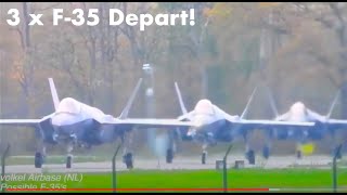 LIVE Streaming 🔴 #VOLKEL AIRBASE F-35 DEPARTURES (3!)