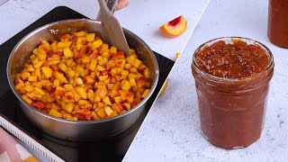 Homemade PEACH JAM: delicious and easy to prepare! 🍑