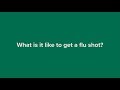 What is it like to get the flu shot?