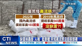 【每日必看】蛋荒推給禽流感遭打臉 進澳洲蛋撐1個月.倒貼3千萬? 20230301 @中天新聞CtiNews