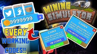 All Codes In Mining Simulator Playingitnow All The Best New - all working codes in mining simulator 1 year ago