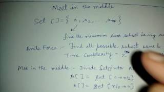 Meet in the middle