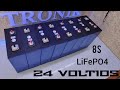 BATERÍA LiFePO4 8S / 24 VOLTIOS 7 kw CON BMS DALY Y CELDAS PRISMÁTICAS. #campers #solarsystem