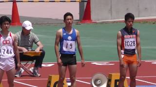 20170519群馬県高校総体陸上男子100m予選14組