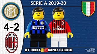 Inter Milan 4-2 • Serie A 2019/20 • Gol e Sintesi Derby 09/02/20 • All Goal Highlights Lego Football