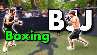 BJJ Fighter Destroys Boxer in A Minute