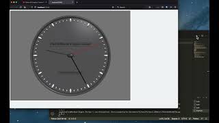Paul McWhorter Vpython Lesson 17 Homework...Accurate, Smooth Analog clock hand movement