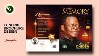 How to Design a Funeral Brochure | Magazine Cover | CorelDraw Tutorial 2023
