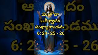 యెహోవా ఆశీర్వాదం: సంఖ్యాకాండము 6: 24- 25 - 26 యొక్క ఆధ్యాత్మిక సందేశం#shorts.