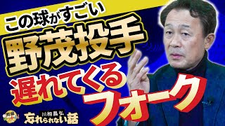 オールスターで対戦した野茂投手のフォーク。遅れてくるフォーク。川相さんが忘れられない魔球。